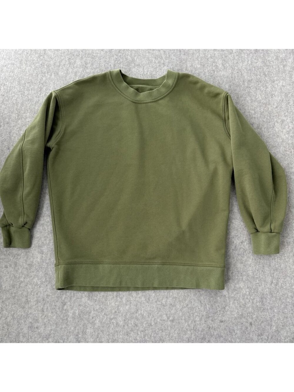 Lululemon Perfectly Oversized Crew Sweatshirt Womens M/L Green Fleece